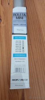 Thermo roleta reflex béžová 73x150 cm - 5