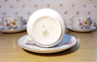 Porcelánová sada šálků s podšálky – EPIAG - 5