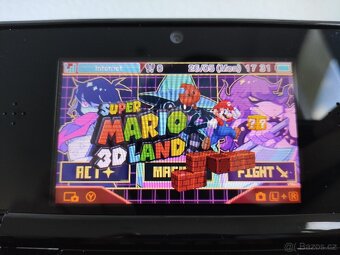 PRODÁNO Nintendo 3DS Cosmos Black+homebrew hack a 64GB karta - 5