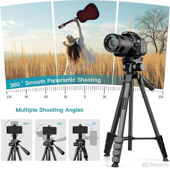 1x nový stativ max 160cm 1x tripod stativ Victiv P50 320kč - 5
