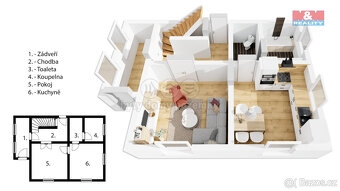 Prodej rodinného domu 3+1, 90 m², pozemek 1 897 m², Černava - 5