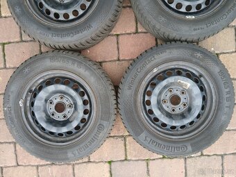 Plechová kola,sada,5x112,ET43,CONTINENTAL,195/65 R15,9,5/5mm - 5