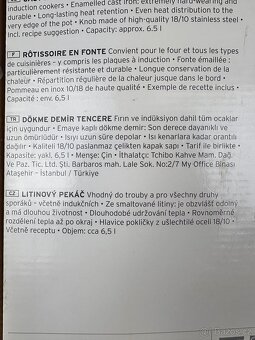 🔥 Prodejní litinová pánev vhodný do trouby TCHIBO - 5