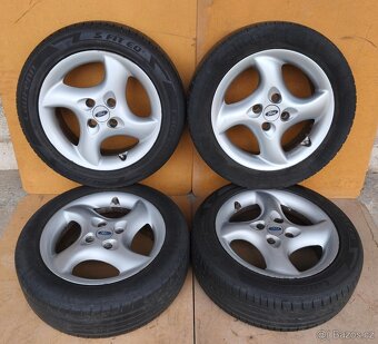 Alu kola Ford s pneu Continental 195/55 R16, vzorek 6 mm - 5