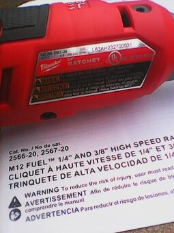 Milwaukee M12 FHIR38-0 Aku ráčna vysokorych 47Nm - 5