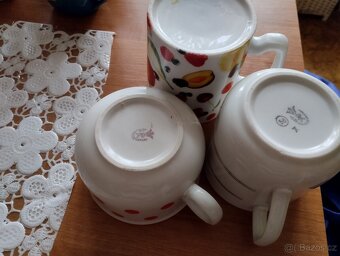 3 x retro hrnky kafáč - 5