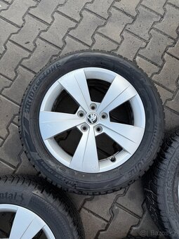 Komplet alu Škoda Superb 5x112r17+215/55r17 zimní - 5