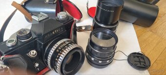 Fotoaparát Praktica v setu (3 objektivy, obal, kryty), - 5