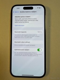 Apple iPhone 14 Pro 512gb kondice baterie 100% s kabelem leh - 5