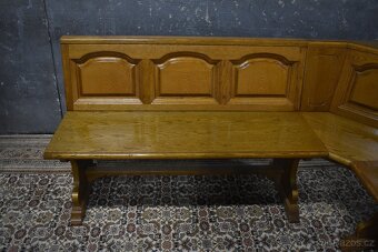 Rustikální rohová lavice - 5