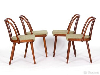 A. Šuman, přečalouněné jídelní židle TON 4 kusy. - 5
