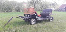 Vůz za traktůrek nebo za koně. - 5