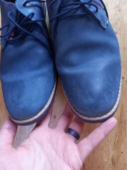 pánské kožené polobotky boty - 5