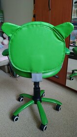 Dětská otočná židlička Hello Kitty, opěrky rukou, top stav - 5