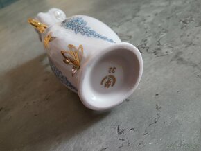 Menší váza z růžového porcelánu - 5