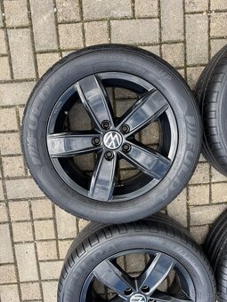 ORIGINÁL Alu Volkswagen Corvara R16, 5x112 - TOP STAV, LETNÍ - 5