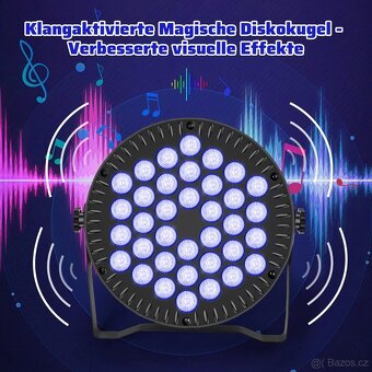 4 ks Katomi KDMX-512 36 W DMX512 PAR světlo - 5