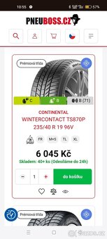 Continental wintercontact zimní 235/40R19 - 5