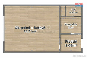 Prodej bytu 1+kk, 20 m², Heyrovského ul, Plzeň - Doudlevce - 5