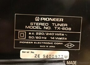 PIONEER ZESILOVAČ SA 608 + TUNER TX 608 (ROK 1979) SUPER STA - 5