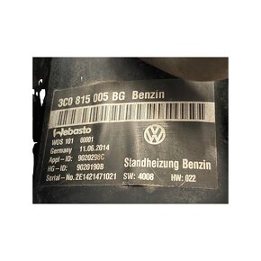 Benzínové topení WEBASTO 3C0815005BG VW Passat B7 2014 - 5