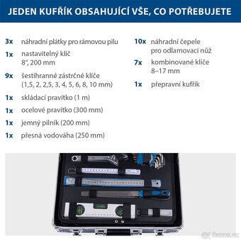 Scheppach TB 200 hliníkový kufr s nářadím 141 dílů - 5