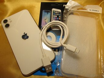 iPhone 11 White 64GB JAKO NOVÝ 100% BATERIE - 5