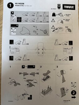 Thule Patky 7105 + kit Skoda, Mazda, Seat - 5