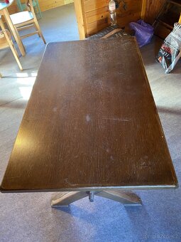 Stůl masiv + 4 ks židli rustikální - 5