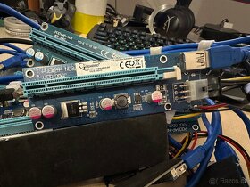 24x Riser PCIe x1 na PCIe x16 VER006C USB3.0 - 5