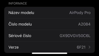 Apple AirPods Pro 1 - originál, zánovní - 5