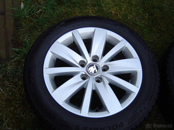 4X ZIMNÍ HLINÍKOVÁ KOLA ŠKODA OCTAVIA III,II 205/55 R16..TOP - 5
