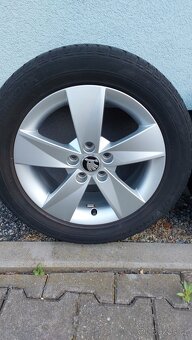 Alu kola originál Škoda Fabia III, Rapid 5x100 R15 - 5
