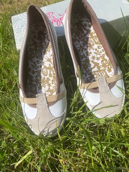 Baleríny white/khaki vel. 36 - 5