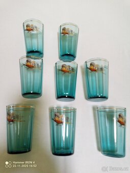 Retro skleničky- Bažant - 5