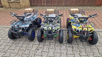 Dětská elektro čtyřkolka ATV Torino 1200W 48V graffiti žlutá - 5