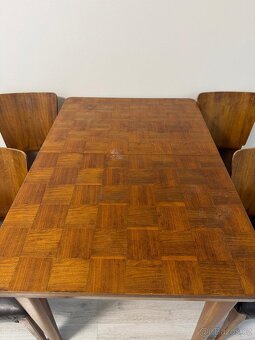 Jídelní set – stůl + 4 židle, halabalovský styl - 5