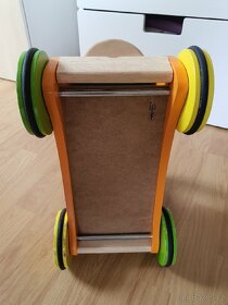 Dřevěný motorický vozík Zajíc , zn. Bigjigs Baby - 5