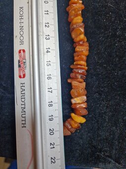 jantarové korále, délka: cca 44cm, váha: 30,00g - 5