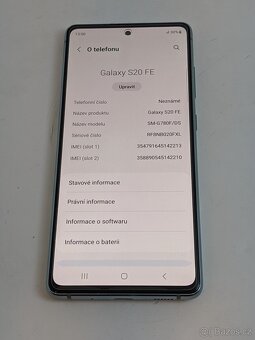 Samsung Galaxy S20 FE 6/128gb black. Záruka 6 měsíců. - 5