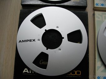 Magnetofonové alu cívky Ampex a Scotch 26,5 cm - 5