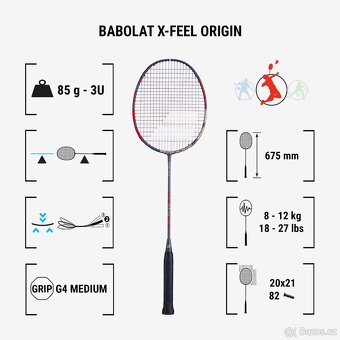 Badmintonová raketa Babolat X-Feel Origin - 5