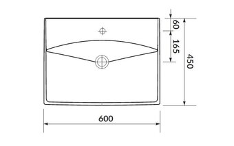 Nové umyvadlo SAT Brevis 60x45 cm - 5