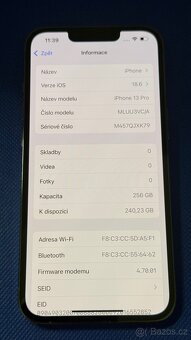 iPhone 13 Pro 256GB Sierra Blue, krásný stav A+ - 5