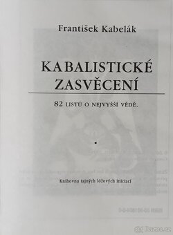 Kabalistické zasvěcení , František Kabelák - 5