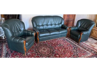 Luxusni italská kožená sedací souprava 3+1+1,4094 - 5