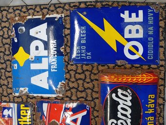 Smaltové cedule  7ks - 5