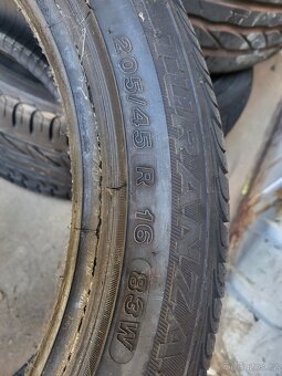 BRIDGESTONE 205/45R16 83W Turanza 300 TOP stav 99% - 5