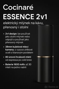 Nový Elektrický kávomlýnek Cocinaré ESSENCE Lite - 5