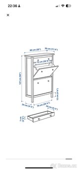 Botník se šuplíkem hemnes - 5